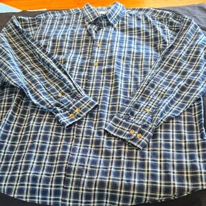 L.L. Bean Blue Casual Button Down Shirt